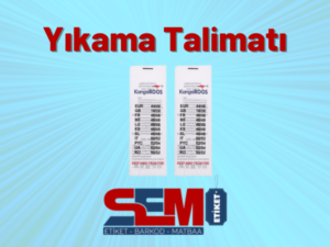 Tekstilkent Yıkama Talimatı Etiket